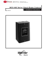 Preview for 1 page of Warner Electric MCS-805-1 Installation Instructions Manual