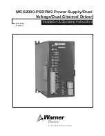 Warner Electric MCS2000-PSDRV2 Installation & Operating Instructions Manual preview