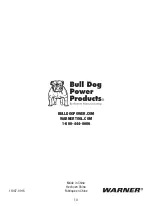 Preview for 10 page of Warner Manufacturing Bull Dog Power Products 11067 Manual