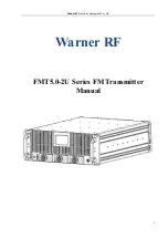 Warner RF FMT5.0-2U Series Manual preview