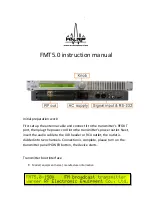 Warner RF FMT5.0-50 Instruction Manual предпросмотр