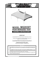 Предварительный просмотр 1 страницы Warner Shelter Systems Limited MQ2030T Assembly Instructions Manual