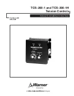 Warner TCS-200-1 Service & Installation Manual preview