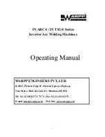 WARPP IN ARC-I series Operating Manual предпросмотр