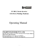 WARPP IN MIG I Series Operating Manual preview