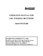 Preview for 1 page of WARPP WTR-400 Operation Manual