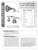 Preview for 1 page of Warren Controls 322L Installation, Operation & Maintenance Instructions Manual