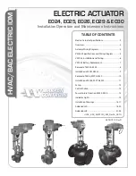 Warren Controls E024 Installation, Operation And Maintenance Instructions preview