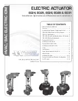 Preview for 1 page of Warren Controls E025 Installation, Operation And Maintenance Instructions