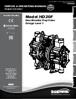 Warren rupp Sandpiper HD20F Service & Operating Manual preview