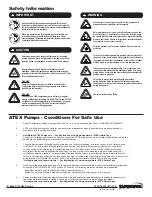 Preview for 2 page of Warren rupp SANDPIPER HP10 Service & Operating Manual