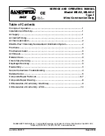 Preview for 1 page of Warren rupp SANDPIPER MSA3 Service And Operating Manual