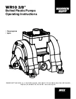 Warren rupp WR10 3/8" Operating Instructions Manual preview