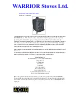 WARRIOR Stoves WSDAID Manual preview