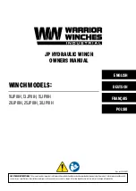 Preview for 1 page of Warrior Winches 10JP0IH Owner'S Manual