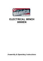 Preview for 1 page of Warrior Winches 6000EN Assembly & Operating Instructions