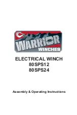 Warrior Winches 80SPS12 Assembly & Operating Instructions preview