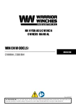 Preview for 1 page of Warrior Winches C10000NH Owner'S Manual