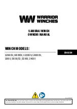 Warrior Winches S2500EN Owner'S Manual preview