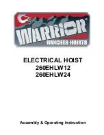 Preview for 1 page of WARRIOR 260EHLW12 Assembly & Operating Instruction