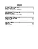 Preview for 2 page of WARRIOR 45SPS12 Assembly & Operating Instructions