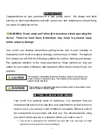 Preview for 3 page of WARRIOR 50SPS12 Assembly & Operating Instructions