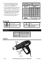 Preview for 6 page of WARRIOR 56434 Owner'S Manual & Safety Instructions