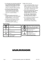 Preview for 4 page of WARRIOR 56757 Owner'S Manual & Safety Instructions