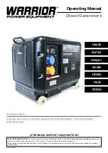 Предварительный просмотр 1 страницы WARRIOR 6000S Operating Manual