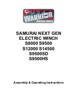 WARRIOR SAMURAI S12000 Assembly & Operating Instructions preview