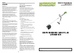 Preview for 20 page of WARRIOR WEP8001ST Operator'S Manual