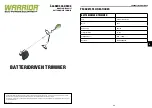 Preview for 30 page of WARRIOR WEP8001ST Operator'S Manual