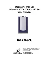 Preview for 1 page of WÄRTSILÄ BAX 4647E Operating Manual