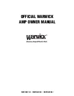 Warwick Blue Cab 15.1 Owner'S Manual предпросмотр