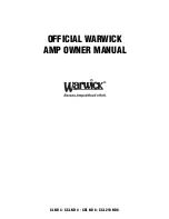 Предварительный просмотр 1 страницы Warwick CL ND 4 Owner'S Manual