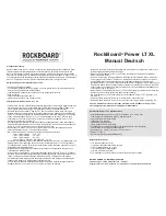 Предварительный просмотр 2 страницы Warwick RockBoard Power LT XL Manual