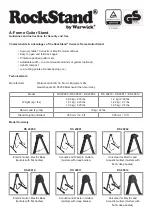 Warwick RockStand RS 20800 Manuallines And Instructions For Security And Use preview