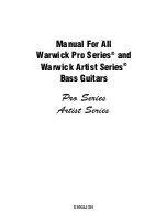 Warwick Streamer LX Manual preview