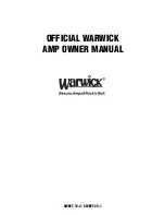 Warwick Sweet 15.2 Owner'S Manual предпросмотр