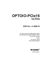 Wasco OPTOIO-PCIe16 ULTRA User Manual preview