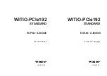 Preview for 1 page of Wasco WITIO-PCIe192 STANDARD User Manual