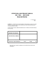 Wascom EX 7 ES Operating & Maintenance Manual preview