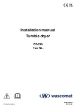 Предварительный просмотр 1 страницы Wascomat D7-290 Installation Manual