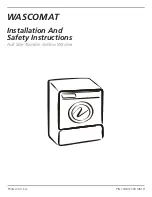 Wascomat Full Size Tumble Action Washer Installation And Safety Instructions preview