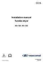 Wascomat SD-12E Installation Manual предпросмотр