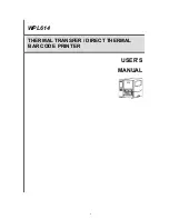 Wasp Barcode Technologies WPL614 User Manual preview