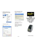 Предварительный просмотр 1 страницы Wasp LabelWriter 330 Quick Start Manual