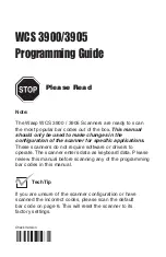 Wasp WCS 3900 Programming Manual preview