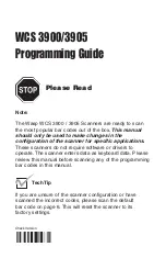 Предварительный просмотр 1 страницы Wasp WCS 3900 Programming Manual