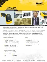Wasp WDI4500 Specifications preview